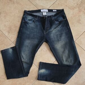 Paper Denim & Cloth Men's Slim Straight Washed Indigo Jeans